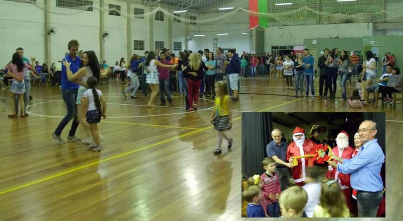 Papai Noel chegou oficialmente a Santo Cristo 